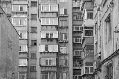 Low angle view of buildings in city