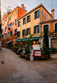 Restaurant in the historic center of venice