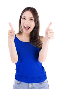 Portrait of a smiling young woman