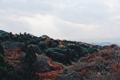 Scenic view of rocky mountains against sky