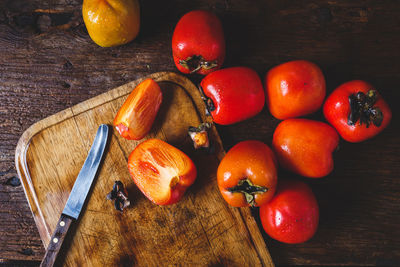 Fruits and vegetables on table