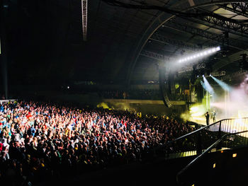 Crowd at music concert