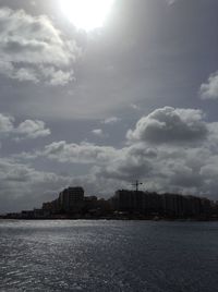 Scenic view of calm sea against sky