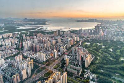 Urban architecture of shenzhen, guangdong province, china