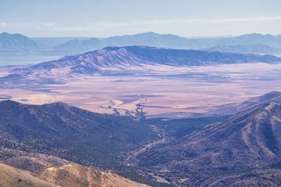 Scenic view of dramatic landscape against sky