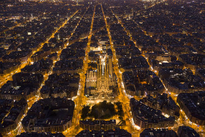 High angle view of cityscape