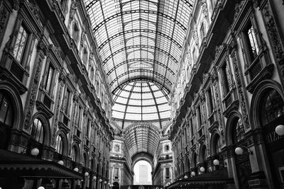 Low angle view of ceiling of historical building