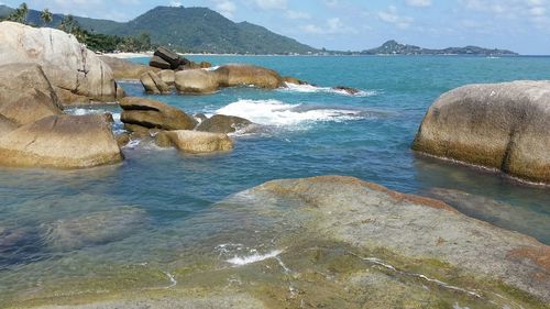 Scenic view of calm sea