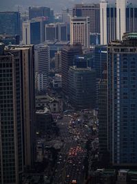 Aerial view of city