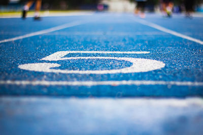 Surface level of road