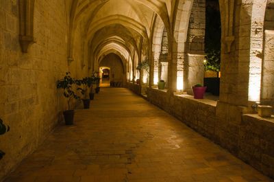 Corridor of historic building