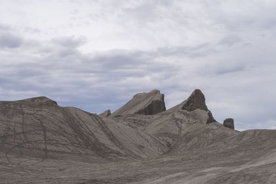 Scenic view of rocky mountains against sky