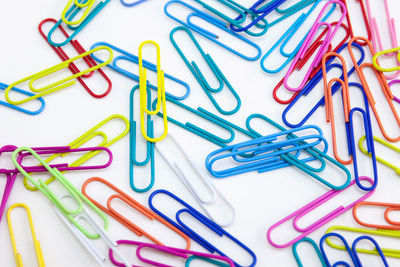 Close-up of colored pencils