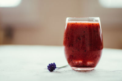 Close-up of food on table