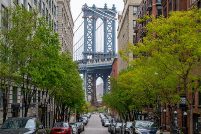 View of bridge in city