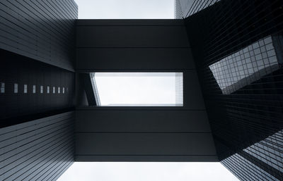 Directly below shot of modern building