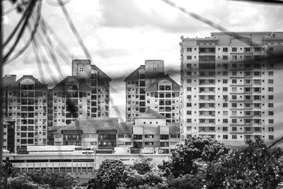 Low angle view of buildings against sky
