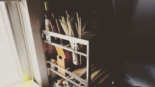 Close-up of piano keys