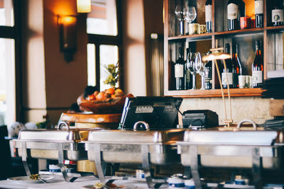 Food on table in restaurant