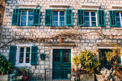 Low angle view of old building