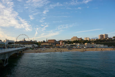 Views of brighton beach from pier