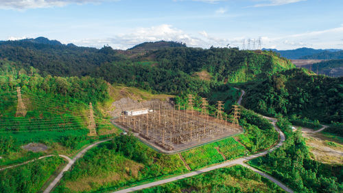 Hydroelectric power plant, with an installed generation a power and transmission system to connect. 