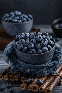 Close-up of fresh blueberries