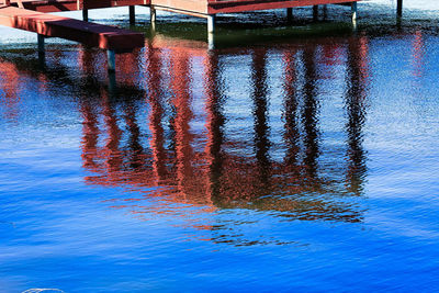 Reflection of sky in water