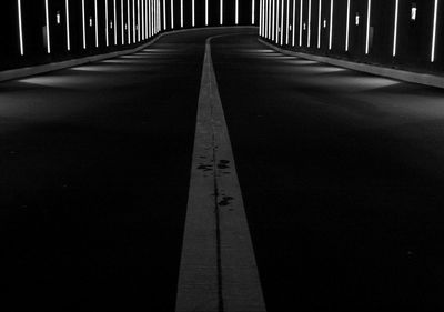 Surface level of empty road