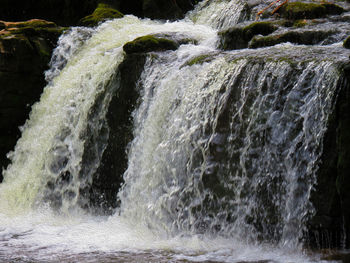 Scenic view of waterfall