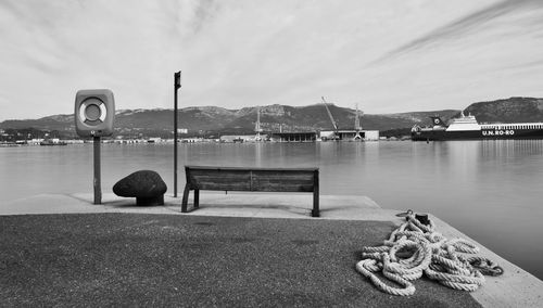 Scenic view of river against sky