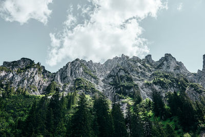 Scenic view of snow covered mountains against sky