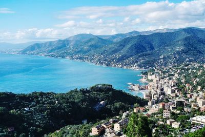 Panoramic view of sea against sky