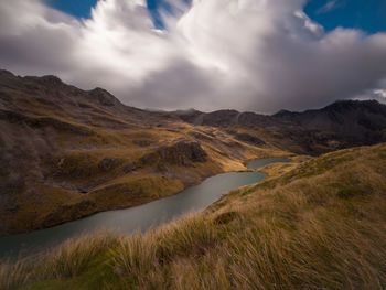 Scenic view of landscape against sky