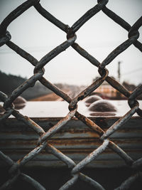 Full frame shot of chainlink fence