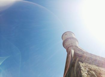 Low angle view of built structure against sky