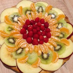 Close-up of fruits in plate