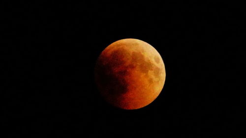 View of moon against sky at night