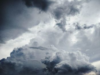 Low angle view of clouds in sky