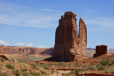 View of rock formations