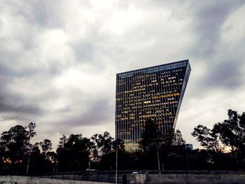 Low angle view of building against sky