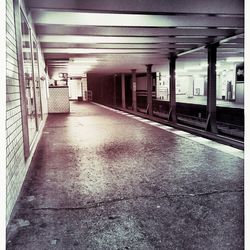 Empty corridor of building