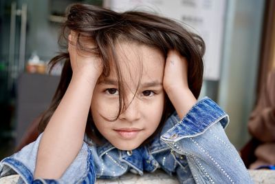 Close-up of young woman