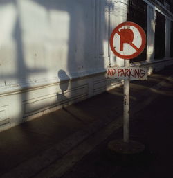 No parking sign