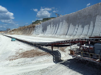 View of built structures against sky