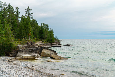 Scenic view of sea against sky