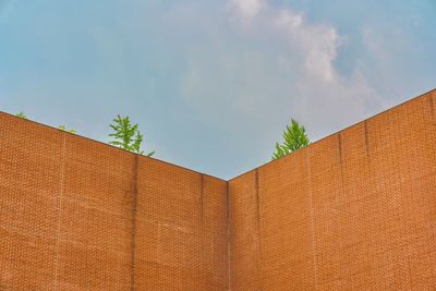 Low angle view of building against sky