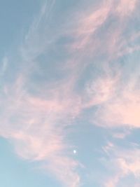 Low angle view of clouds in sky