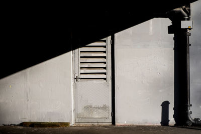 Entrance of abandoned building