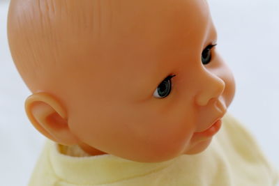 Close-up of cute baby doll
